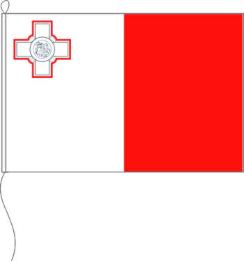 Flagge Malta 30 x 20 cm Marinflag