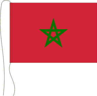 Tischflagge Marokko 15 x 25 cm