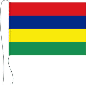 Tischflagge Mauritius 15 x 25 cm