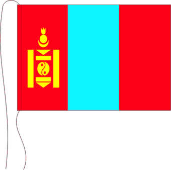 Tischflagge Mongolei 15 x 25 cm