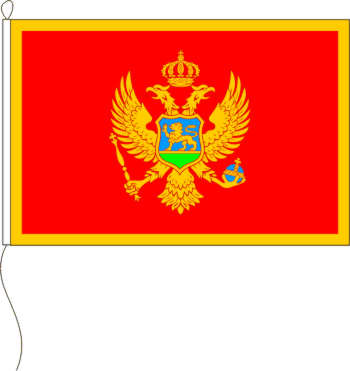 Flagge Montenegro 20 x 30 cm