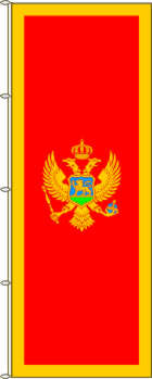 Flagge Montenegro 200 x 80 cm