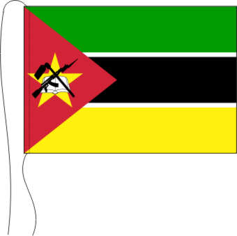 Tischflagge Mosambik 15 x 25 cm