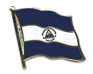 Anstecknadel Nicaragua mit Wappen (VE 5 Stück) 2,0 cm