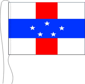 Tischflagge Niederländische Antillen 15 x 25 cm