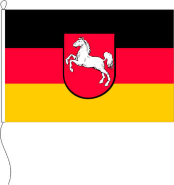 Fahne Niedersachsen 90x150 cm niedersächsische Hiss Flagge Bundesland BRD Wappen 
