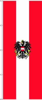 Flagge Österreich mit Wappen 300 x 120 cm Marinflag