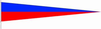 Flagge Oldenburg blau/rot 30 x 350 cm