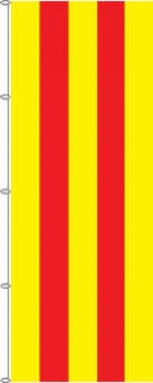 Flagge Oldenburg gelb-rot ohne Wappen 500 x 150 cm