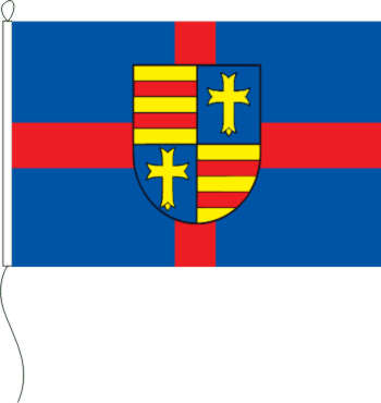 Flagge Oldenburg Land mit Landeswappen 150 x 250 cm