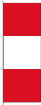 Flagge Peru ohne Wappen Handelsflagge 200 x 80 cm Marinflag
