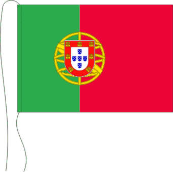 Tischflagge Portugal 15 x 25 cm