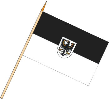 Tischflagge Preußen Ost - Adler 30 x 45 cm