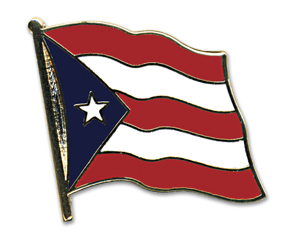 Anstecknadel Puerto Rico (VE 5 Stück) 2,0 cm