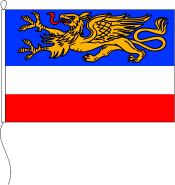 Flagge Rostock 20 x 30 cm