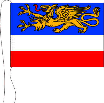Tischflagge Rostock 15 x 25 cm