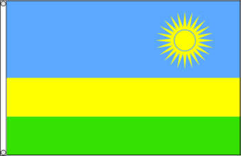 Flagge Ruanda 90 x 150 cm