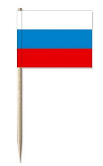 Mini-Papierfahnen Russland (VE 1000 Stück) 3 x 4 cm