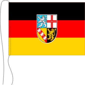 Tischflagge Saarland 15 x 25 cm