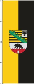 Flagge Sachsen-Anhalt mit Wappen 200 x 80 cm