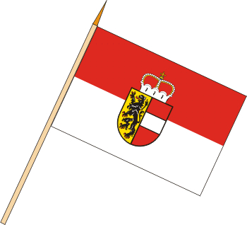 Stockflagge Salzburg (VE 10 Stück) 45 x 30 cm