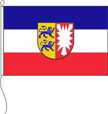 Flagge Schleswig-Holstein mit Bürgerwappen 150 x 100 cm Marinflag M/I