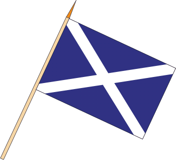 Stockflagge Schottland (VE 10 Stück) 30 x 45 cm