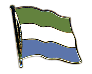 Anstecknadel Sierra Leone (VE 5 Stück) 2,0 cm