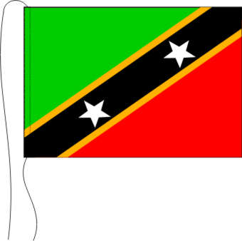 Tischflagge St. Christopher + Nevis 15 x 25 cm