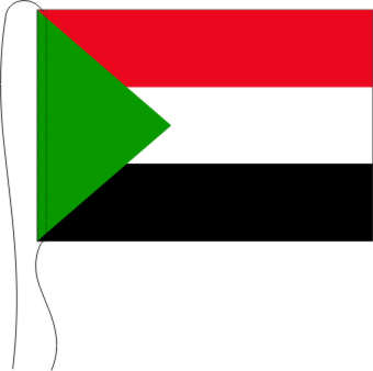 Tischflagge Sudan 15 x 25 cm