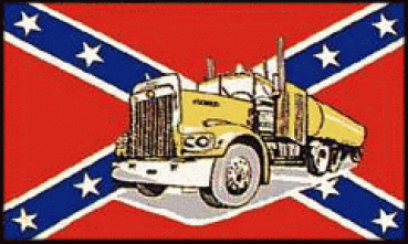 Flagge US Südstaaten mit Truck 150 x 90 cm