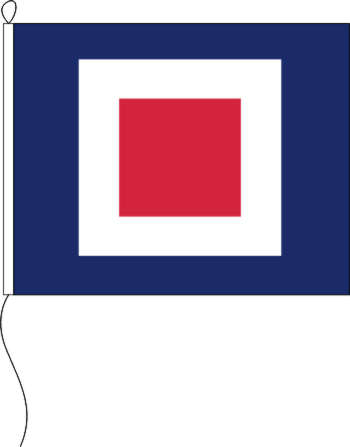 Signal Flagge W 30 x 36 cm