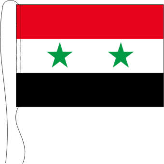 Tischflagge Syrien 15 x 25 cm