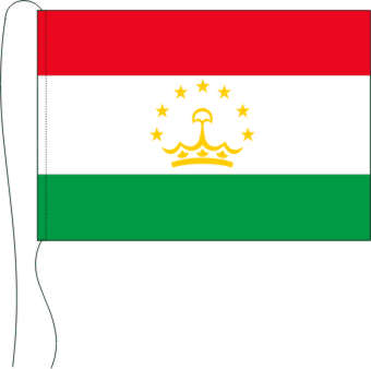 Tischflagge Tadschikistan 15 x 25 cm