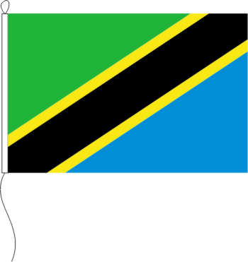 Flagge Tansania 30 x 20 cm Marinflag