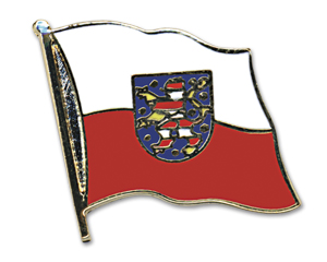 Anstecknadel Thüringen mit Wappen (VE 5 Stück) 2,0 cm