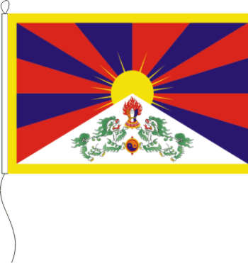 Flagge Tibet 30 x 45 cm