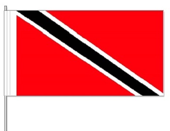 Papierfahnen Trinidad + Tobago  (VE 1000 Stück) 12 x 24 cm