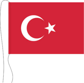 Tischflagge Türkei 15 x 25 cm