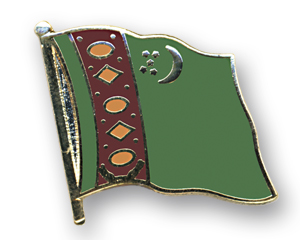 Anstecknadel Turkmenistan (VE 5 Stück) 2,0 cm