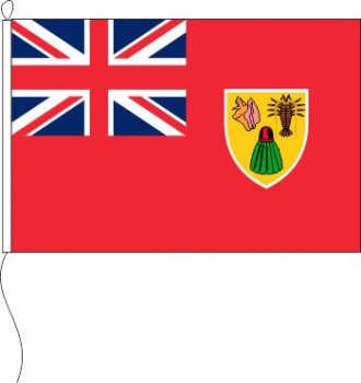 Handelsflagge Turks- und Caicos - Inseln 90 x 60 cm Marinflag
