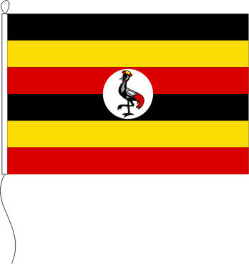 Flagge Uganda 80 x 120 cm