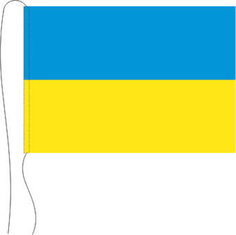 Tischflagge Ukraine 15 x 25 cm