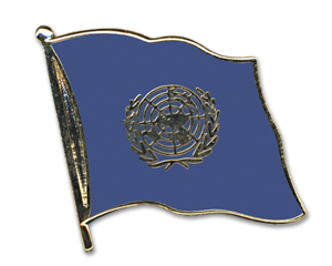 Anstecknadel Vereinte Nationen (VE 5 Stück) 2,0 cm