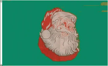 Flagge Weihnachtsmann Kopf ohne Text 150 x 90 cm Polyester