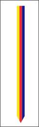 Flagge Noord-Holland 30 x 300 cm