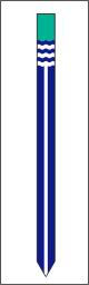 Flagge Zeeland 30 x 300 cm