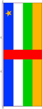 Flagge Zentralafrikanische Republik 200 x 80 cm Marinflag