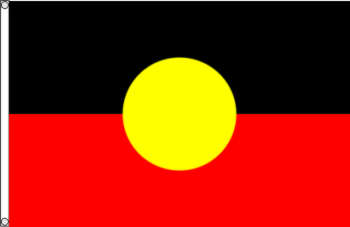 Flagge Aboriginal (Australien) 90 x 150 cm