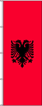 Flagge Albanien 500 x 150 cm